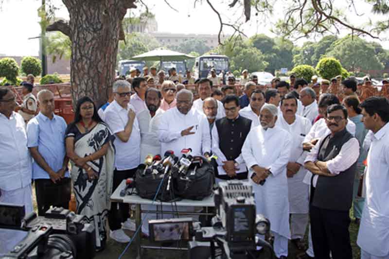 Kharge Accuses BJP Of Trying To Threaten Opposition Vows INDIA Will