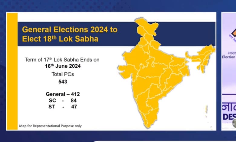 LOK SABHA ELECTIONS Lok Sabha Elections 2024: Poll Dates Announced, Voting to Commence from April 19 in 7 Phases