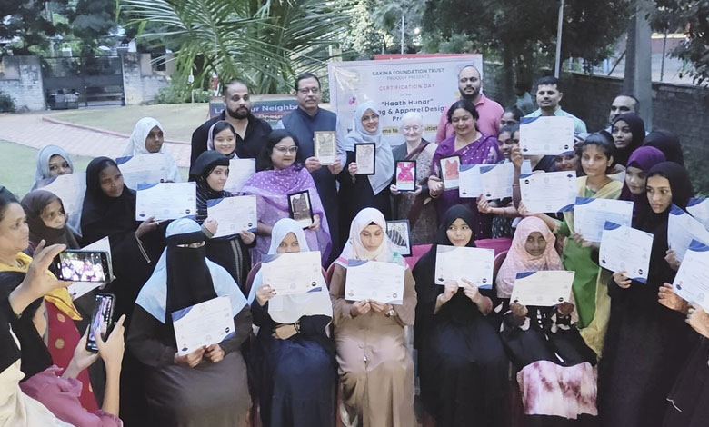 Sakina Foundation and Amazon Empower Over 100 Women in Shaikpet Slums with Tailoring Skills