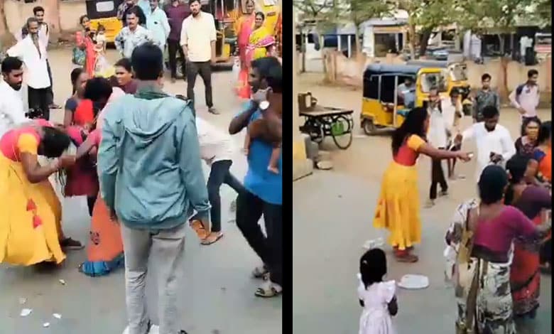 Shocking Incident at Bus Stand: Women Clash Over Bus Seats in Packed Bus