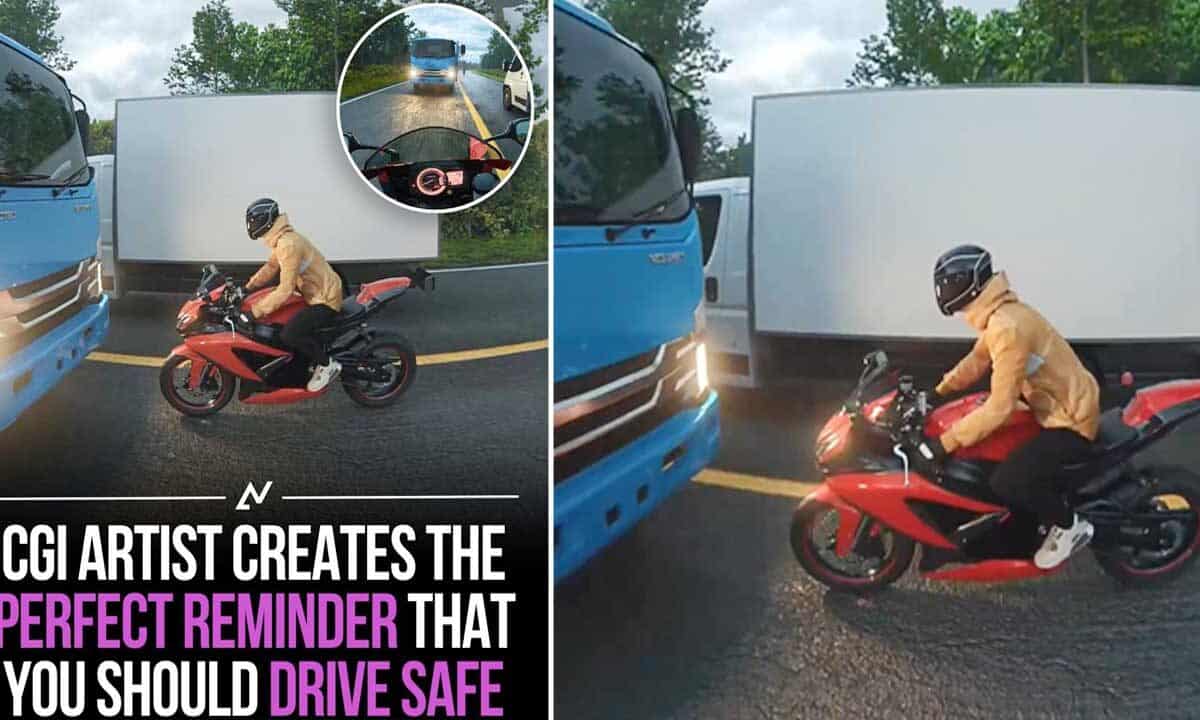 Viral Video: CGI Artist Majid Mousavi Creates a Powerful Road Safety Awareness Clip