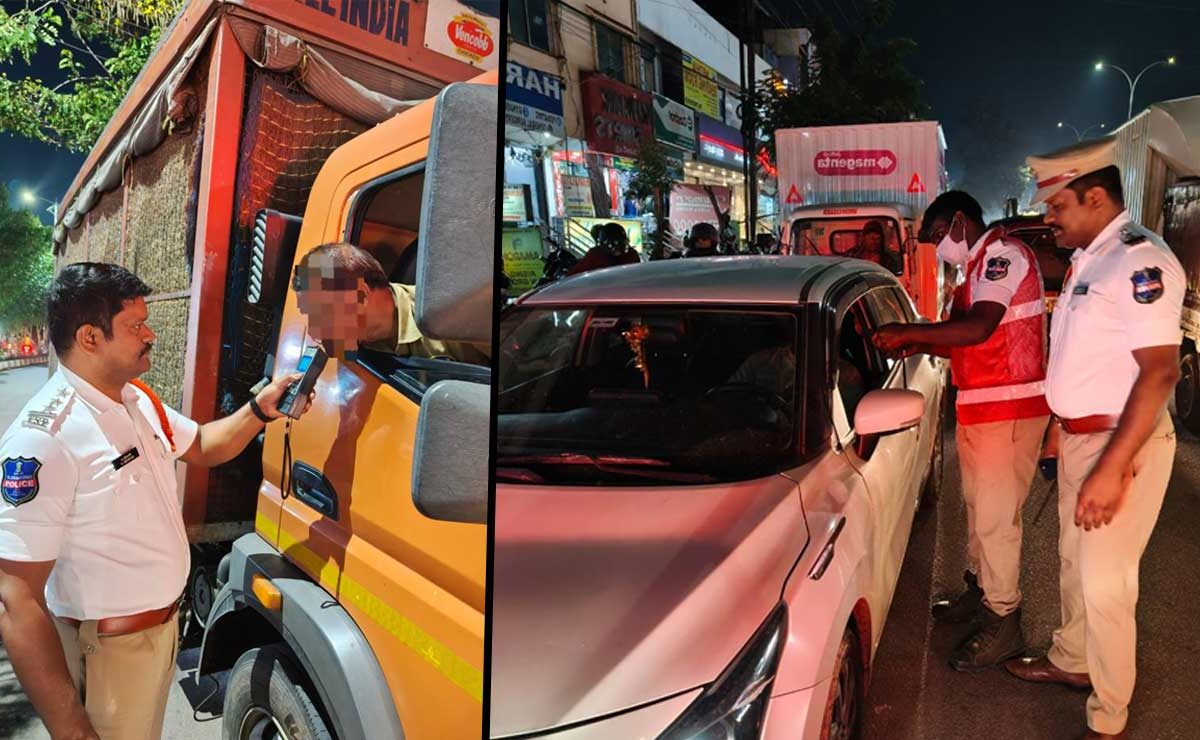 Hyderabad: Cyberabad Police Book 247 Drunk Driving Cases During Special Night Drive 1 Hyderabad: Cyberabad Police Book 247 Drunk Driving Cases During Special Night Drive