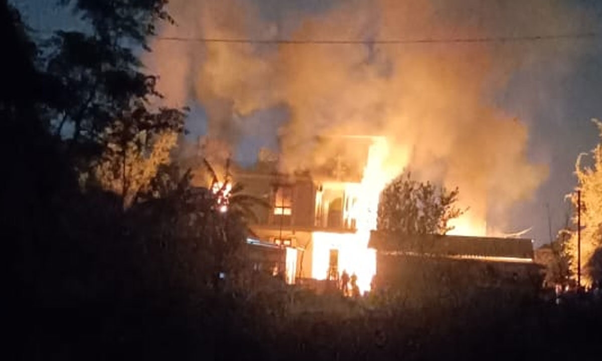 Waqf Bill: Protests Erupt in Manipur, BJP Leader’s House Set on Fire