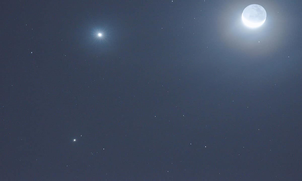 Rare Triple Conjunction of Moon, Venus, and Saturn Visible in Hyderabad Skies — Here’s When and Where to Watch