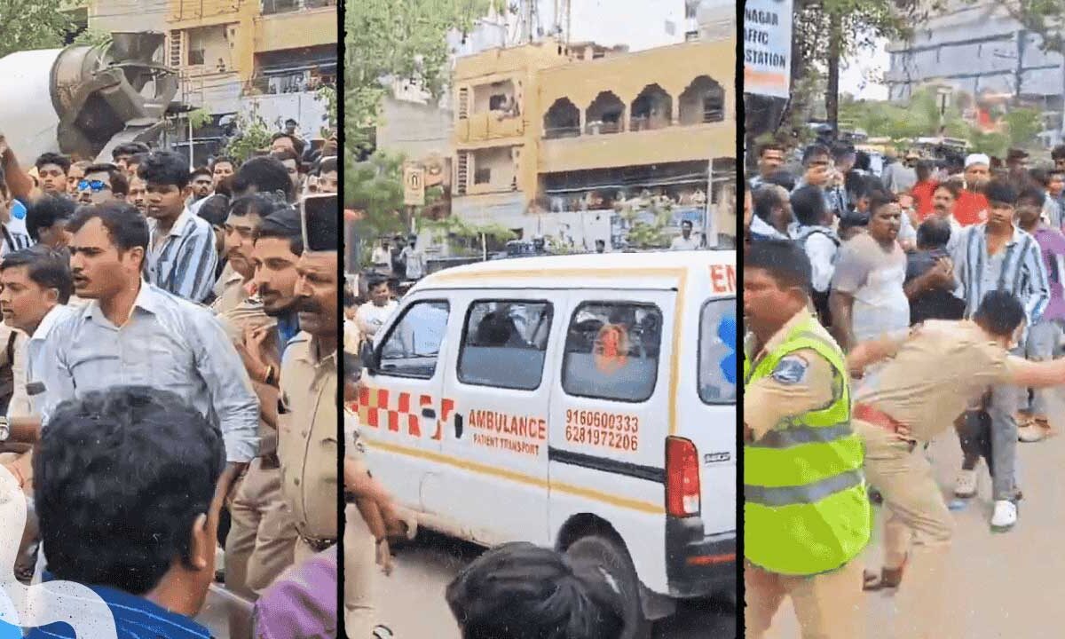 Hyderabad Motorist Dies After Balanagar Traffic Police Stop Attempt; Protesting Family Lathi-Charged 1 Site of the tragic incident in Balanagar where a **Hyderabad motorist died following an alleged traffic police stop attempt**, sparking protests.