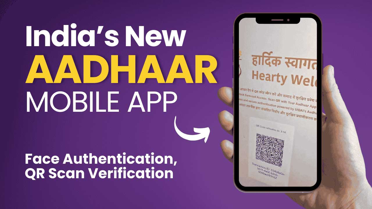 Indian Government Launches New Aadhaar App: Verify Easily with Face Authentication & QR Scan - No Photocopy Needed! 2 The Indian Government Launches New Aadhaar App to simplify identity verification while eliminating the need for physical documents or photocopies.