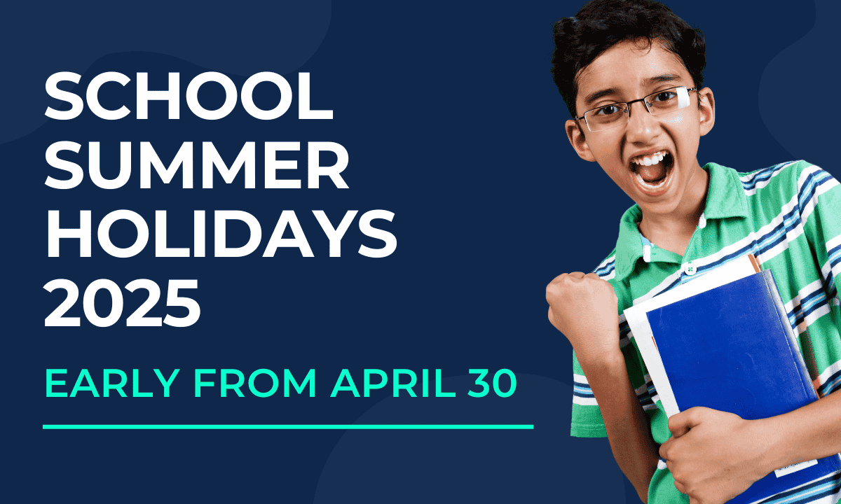 School Summer Holidays 2025 Declared Early from April 30 Due to Heatwave 1 Students rejoice as schools announce early summer holidays starting April 30, 2025, to avoid extreme heat.