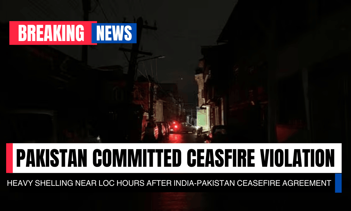 Breaking: India Pakistan Ceasefire Violation as Heavy Shelling Reported Near LoC 1 Breaking India-Pakistan Ceasefire Violation as Heavy Shelling Reported Near LoC