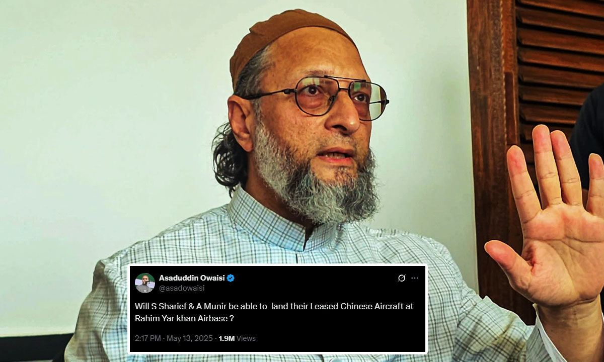 Hyderabad: Owaisi Takes Dig at Pakistan Over Rahim Yar Khan Airbase Strike 1 Owaisi Takes Dig at Pakistan Over Rahim Yar Khan Airbase Strike