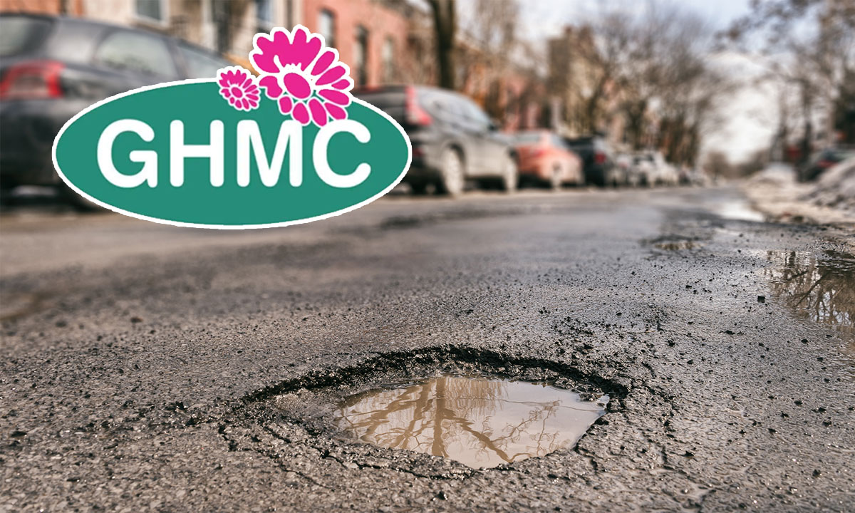 GHMC Road Maintenance Drive in Hyderabad Aims to Fix 7,500 Pothole-Ridden Roads in Just One Week 1 GHMC Road Maintenance Drive in Hyderabad Aims to Fix 7,500 Pothole-Ridden Roads in Just One Week
