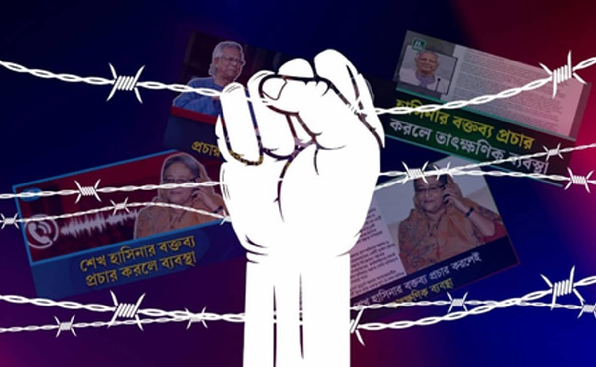 Awami League slams Yunus for 'threatening' B'desh media against broadcasting Hasina's speech