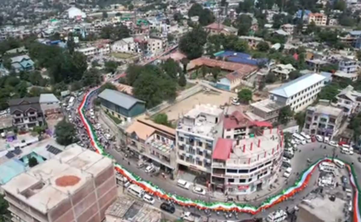Historic 1508-metre-long Tricolour at mega Tiranga Rally in J&K's Doda