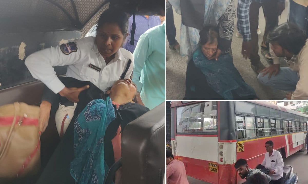 Hyderabad Horror: RTC Bus Mows Down Elderly Woman, Female Constable’s Quick Action Wins Praise