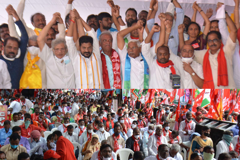 Revanth calls for ‘Aakhri Poratam’ against KCR & Modi