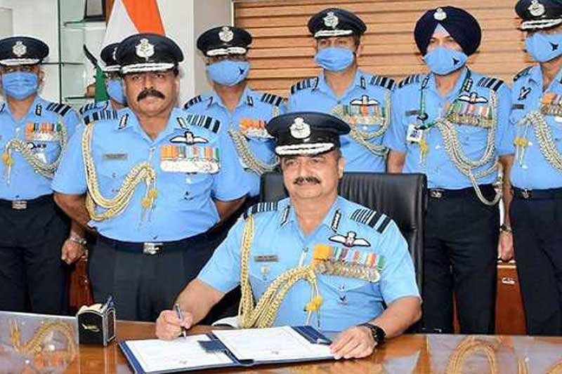 Air Chief Marshal VR Chaudhari takes charge as new IAF chief