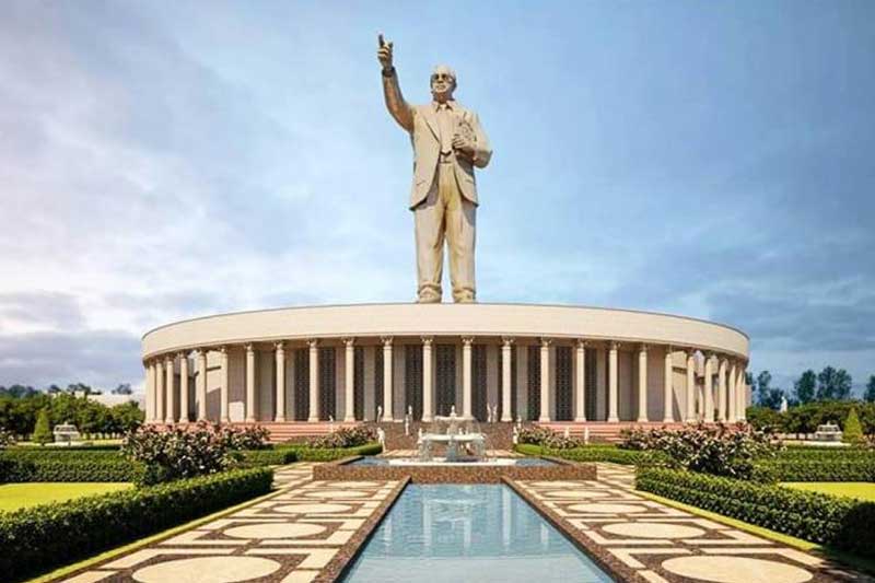 125 ft Ambedkar Statue at Hussain Sagar Announced by SC Welfare Minister