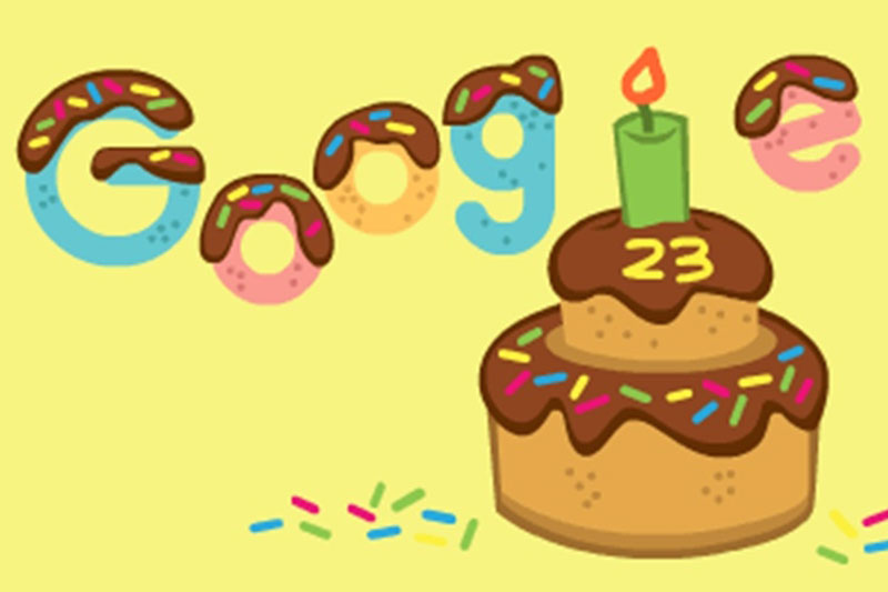 Google celebrates its 23rd birthday with animated doodle