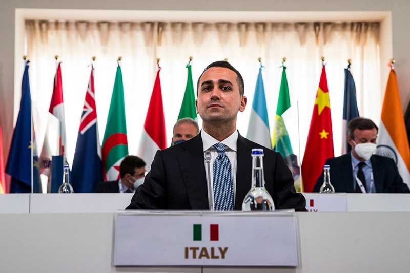 ITALIAN FOREIGN MINISTER LUIGI DI MAIO.