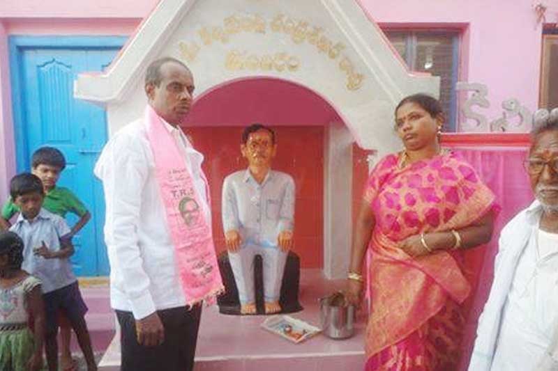 Telangana man who built KCR temple puts it on sale