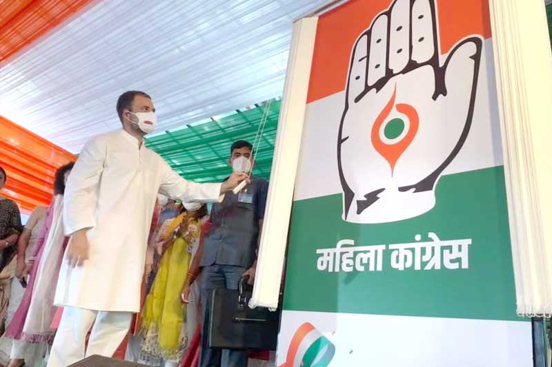 He said Laxmi and Durga are symbols of empowerment of women and the government is using all means to destroy them through demonetisation, GST, farm laws and inflation.
