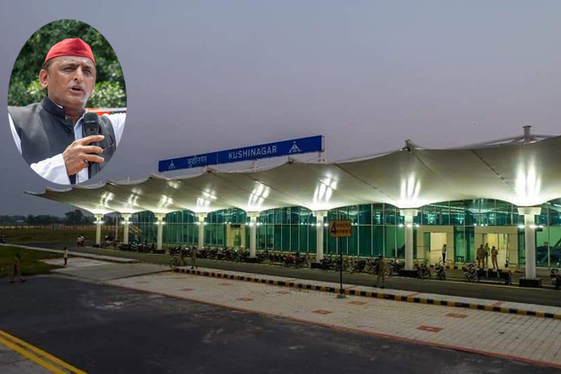Akhilesh slams BJP for claiming credit for Kushinagar airport