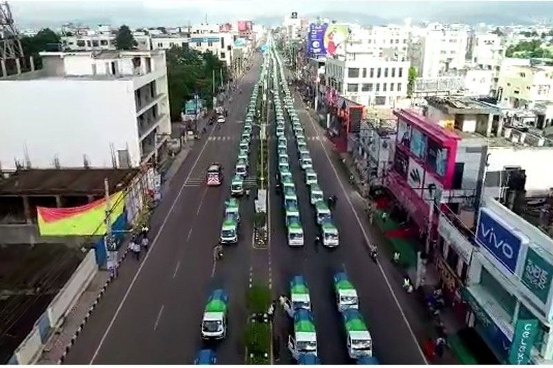 Andhra CM flags off 2,600 garbage vans to mark Gandhi Jayanti