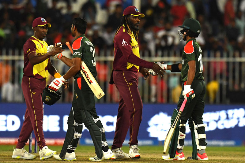 T20 World Cup: West Indies stay alive with 3-run win over Bangladesh