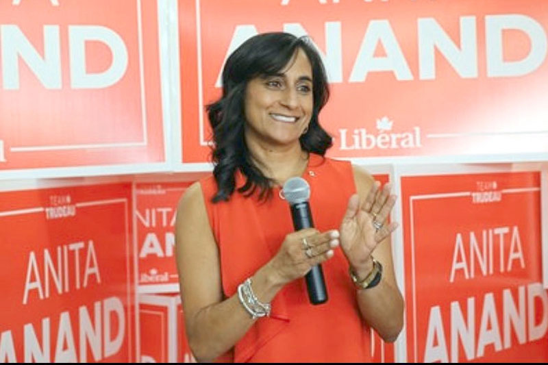 Canada's first Hindu minister Anita Anand gets defence portfolio
