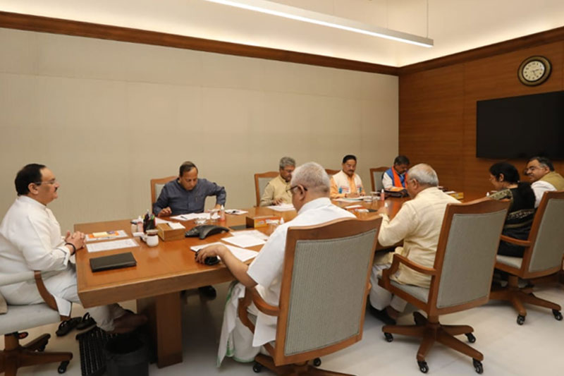 Nadda Discusses Assembly Polls' Preparations with BJP General Secretaries