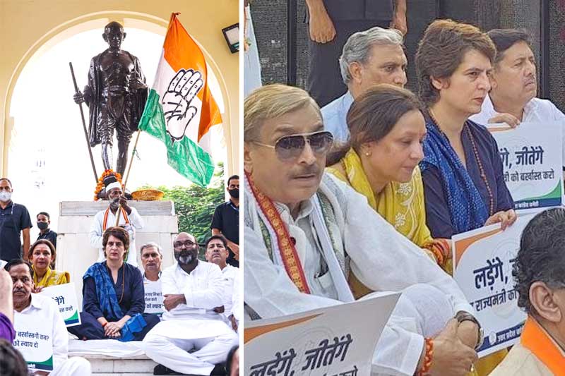 Priyanka leads 'Maun Vrat' in Lucknow to seek Ajay Mishra's dismissal