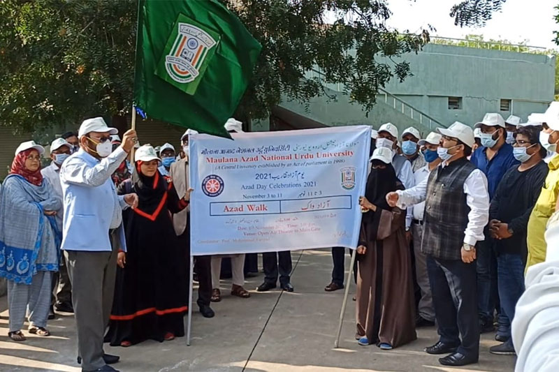 MANUU organizes ‘Azad Walk’