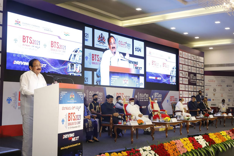 Venkaiah Naidu flags off Bengaluru Tech Summit-2021