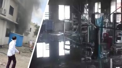 Four fire-tenders have rushed to battle the blaze which has spread to other adjoining wards with attempts underway to control the flames, said an official of the Ahmednagar Police Control.
