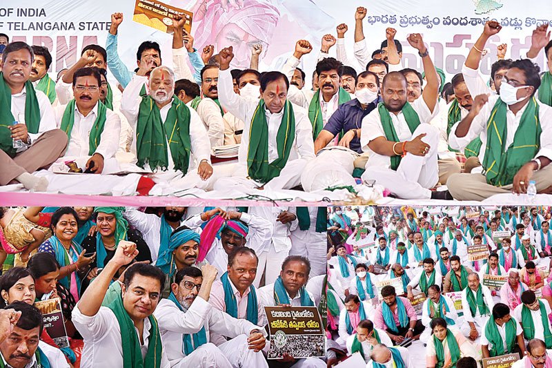 TRS welcomes repealing of Farm Laws; Credit goes to Maha Dharna & KCR fighting Spirit Claimed