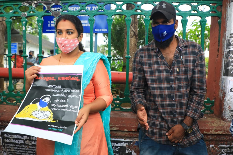 Missing baby: Kerala mother begins indefinite protest