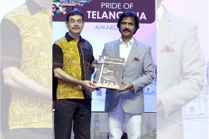 Mohammad Ali Baig receives 'Pride of Telangana' award
