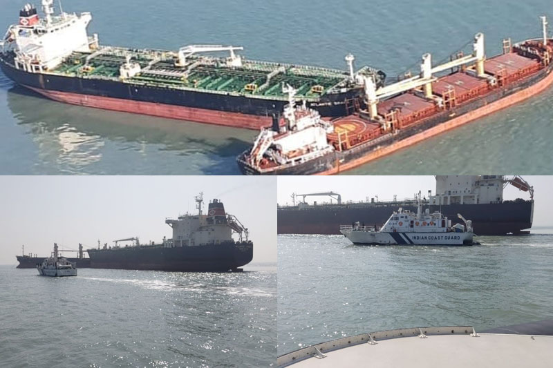 Oil/chemical tanker collides with another ship off Gujarat coast