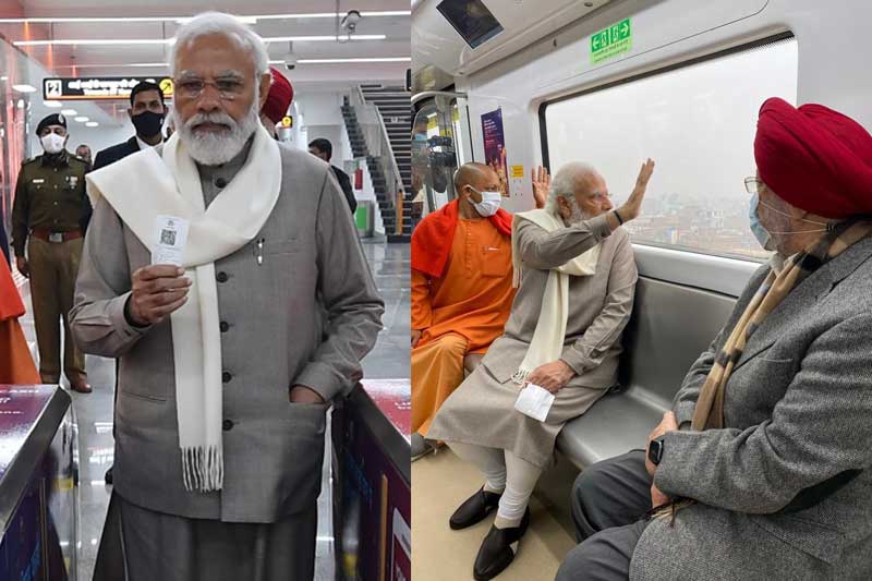PM Modi inaugurates Kanpur Metro with a ride