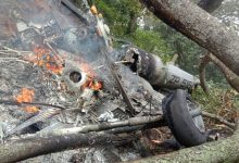 Bodies of chopper crash victims taken to Sulur airforce station