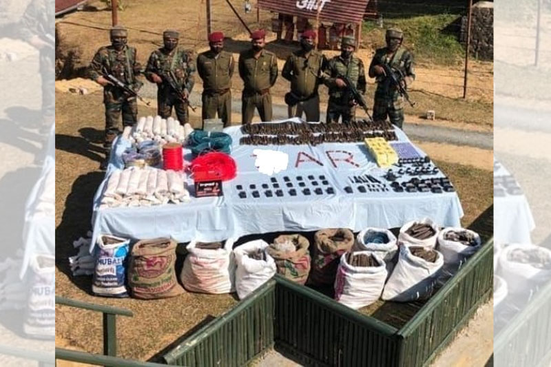 Large cache of explosives recovered in Mizoram