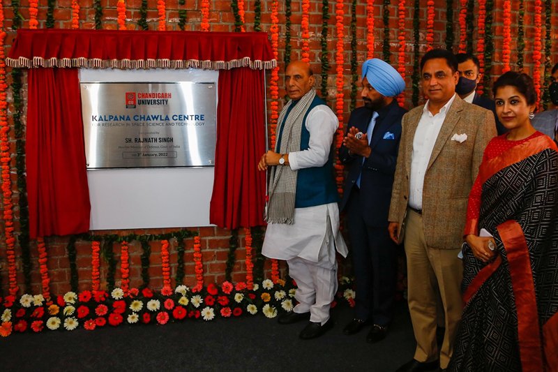 Inaugurated Kalpana Chawla Centre for Research in Space Science & Technology at Chandigarh University in Punjab today.