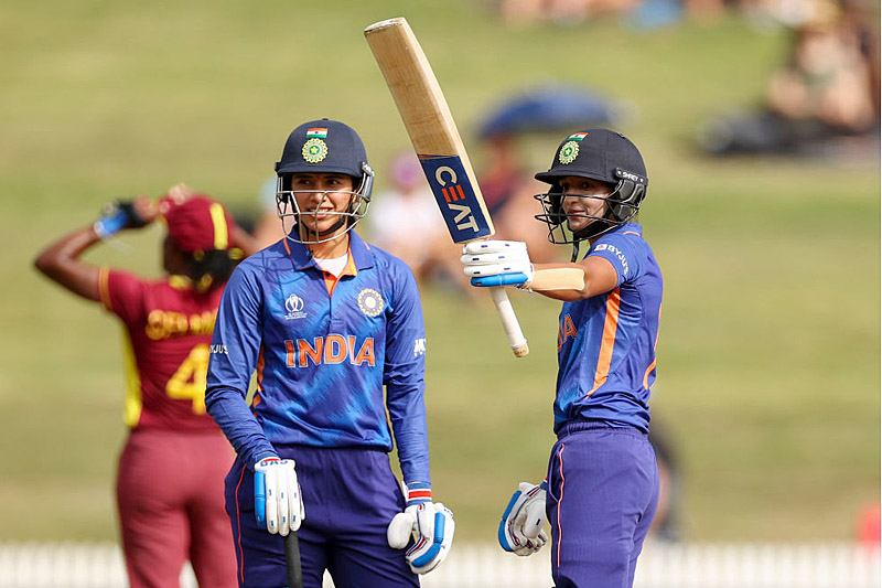 Women's World Cup: Smriti, Harmanpreet hammer centuries in India's 155-run thrashing of West Indies