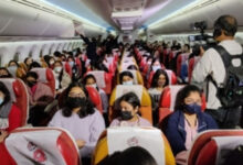Special flight carrying 218 Indian nationals from Bucharest lands in Delhi