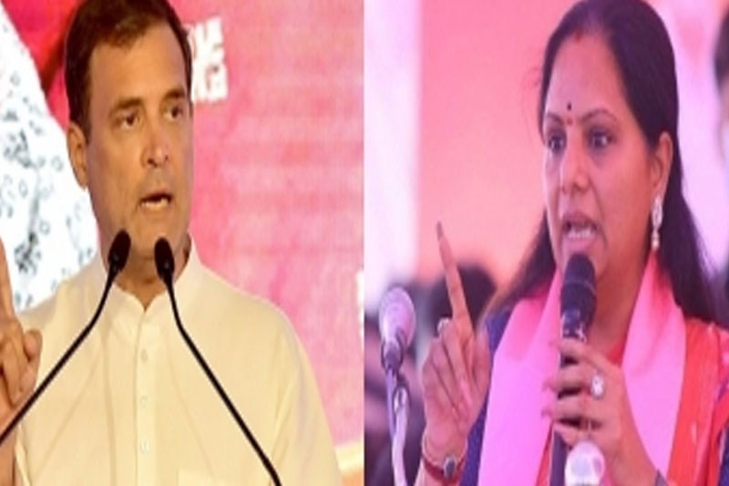 As Rahul arrives in Telangana, Kavitha poses questions