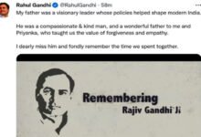 Tributes pour in on Rajiv Gandhi's 31st death anniversary