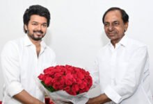Tamil actor Vijay meets KCR in Hyderabad