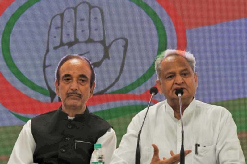 After Azad's exit from Cong, question mark on Gehlot's next move