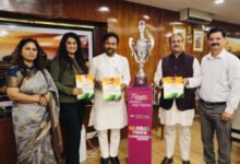 Union Culture Minister G Kishen Reddy unveils NRI Festival-Global Power Championship Trophy