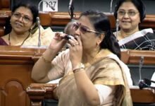 Trinamool MP bites raw brinjal in Lok Sabha to highlight pain over LPG price hike