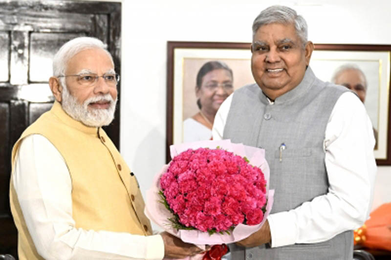 Prez, PM congratulate Dhankhar on becoming Vice-President